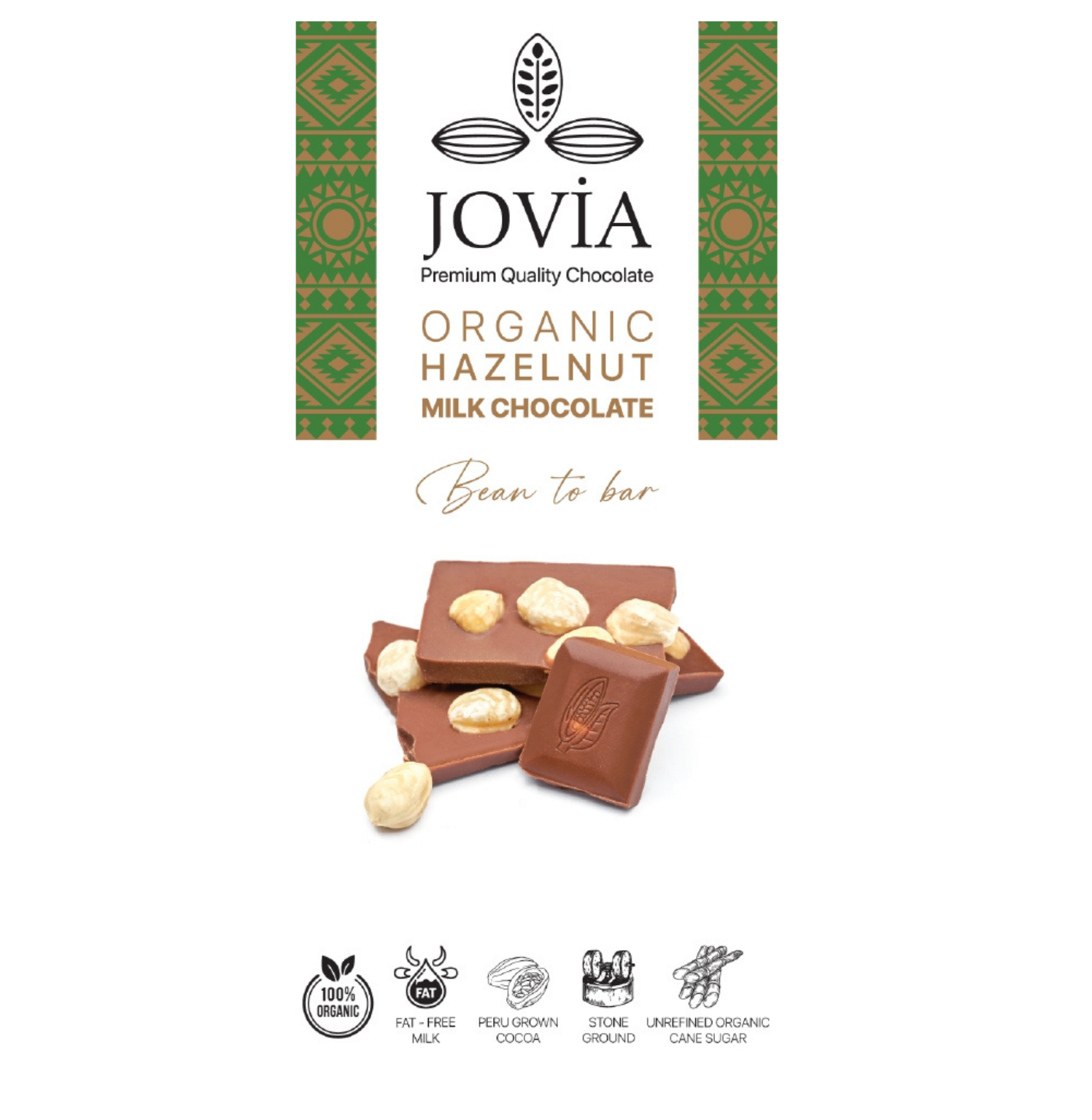 ORGANİK ÇİKOLATA-SÜTLÜ FINDIKLI 85 GR