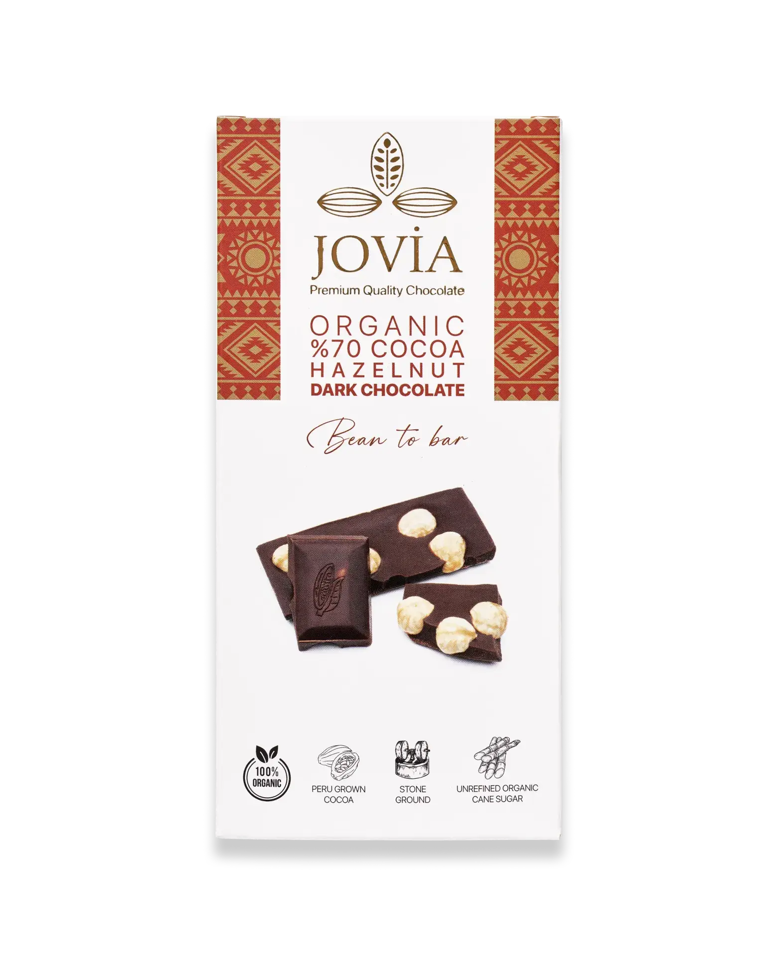 ORGANİK ÇİKOLATA-%70 BİTTER FINDIKLI 85 GR