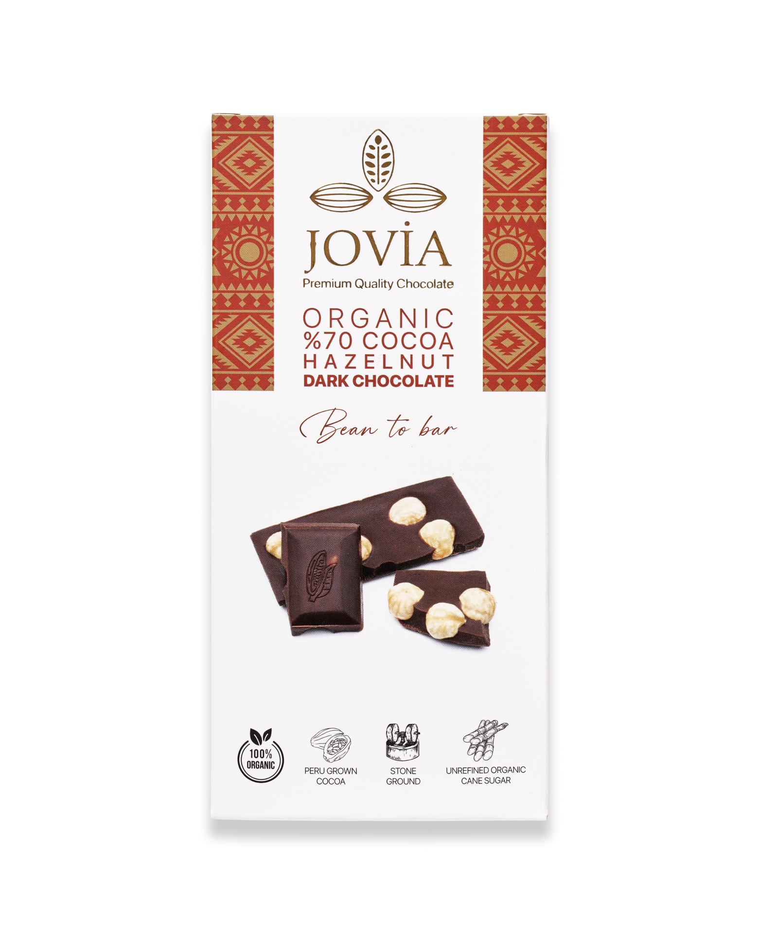 ORGANİK ÇİKOLATA-%70 BİTTER FINDIKLI 85 GR