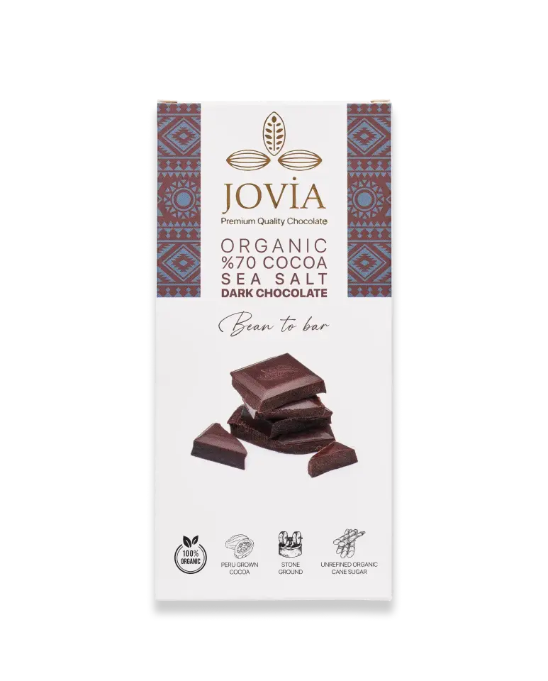 ORGANİK ÇİKOLATA-%70 BİTTER DENİZ TUZLU
