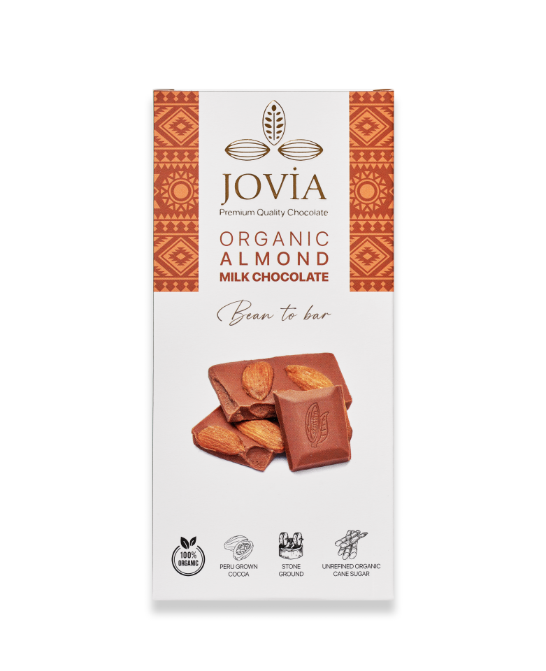 ORGANİK ÇİKOLATA-SÜTLÜ BADEMLİ