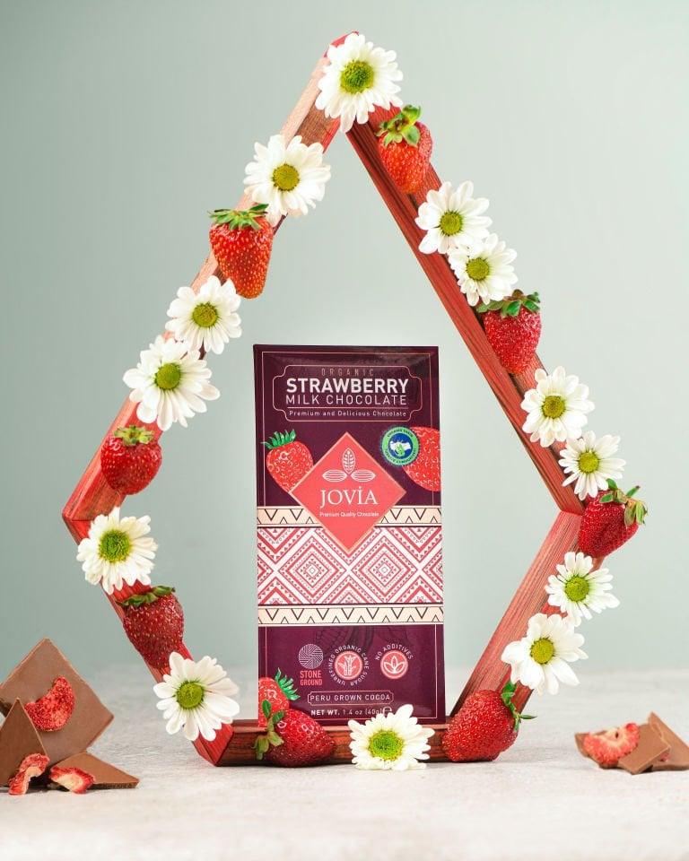 ORGANİK SÜTLÜ ÇİKOLATA-ÇİLEKLİ