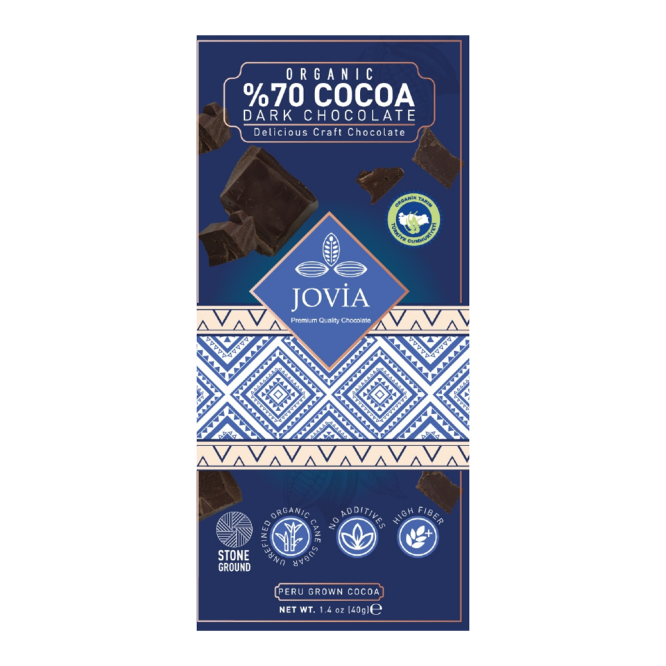 ORGANİK %70 BİTTER ÇİKOLATA 40 GR