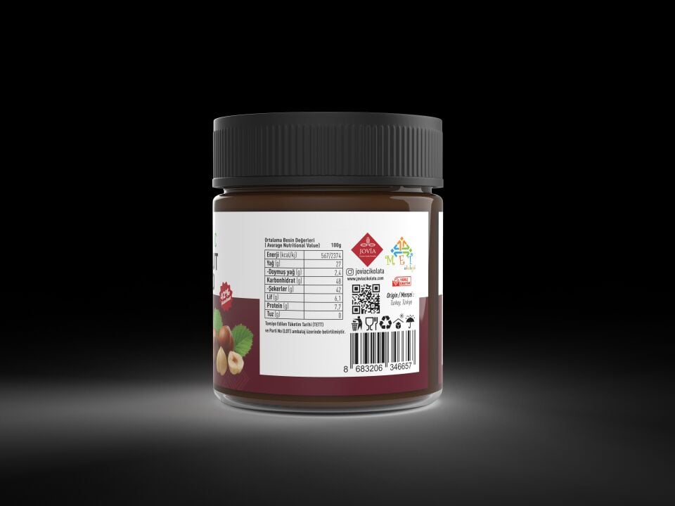 ORGANİK ÇİKOLATALI FINDIK KREMASI 200 gr