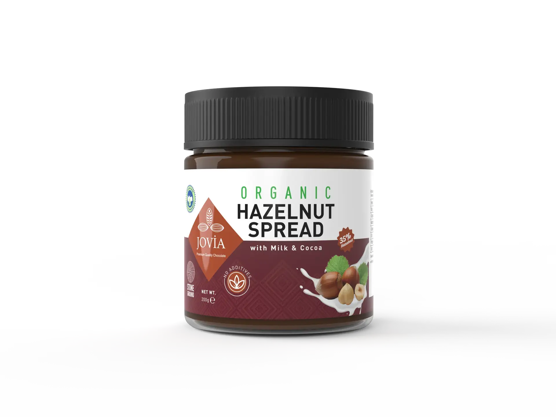 ORGANİK SÜTLÜ ÇİKOLATALI FINDIK KREMASI 200 gr