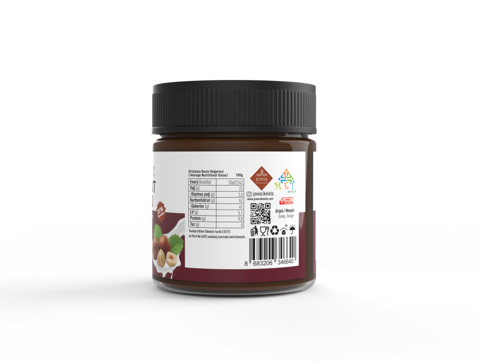 ORGANİK SÜTLÜ ÇİKOLATALI FINDIK KREMASI 200 gr