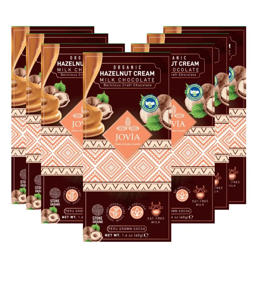 7'li Organik Sütlü Çikolata Fındık Kremalı