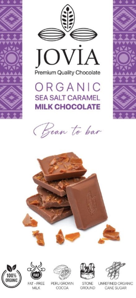 ORGANİK KARAMEL & DENİZ TUZLU SÜTLÜ ÇİKOLATA 85 GR