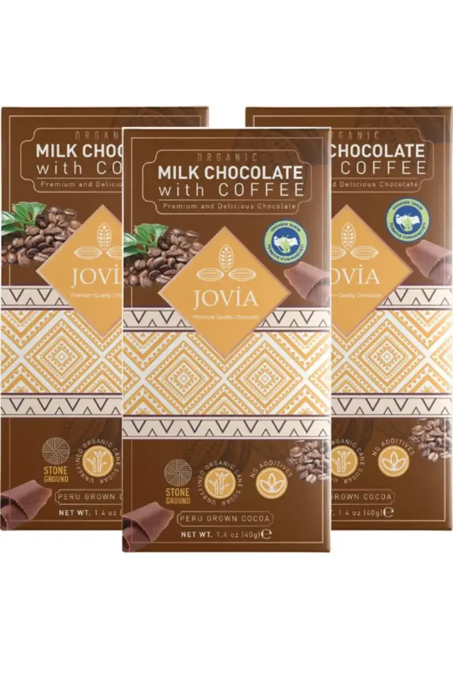 Organik Sütlü Çikolata-kahveli 3'lü Avantajlı Paket