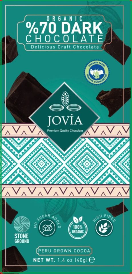 Organik %70 Bitter Çikolata Şekersiz 3'lü Avantajlı Paket