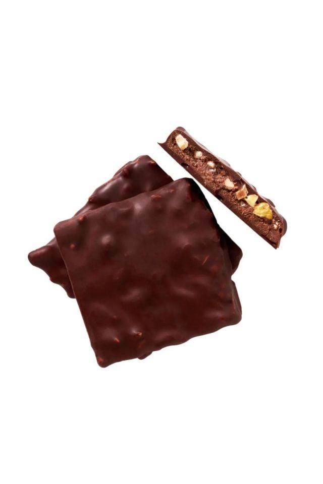 Fındık ve Antep Fıstık dolgulu Organik Bitter Çikolata