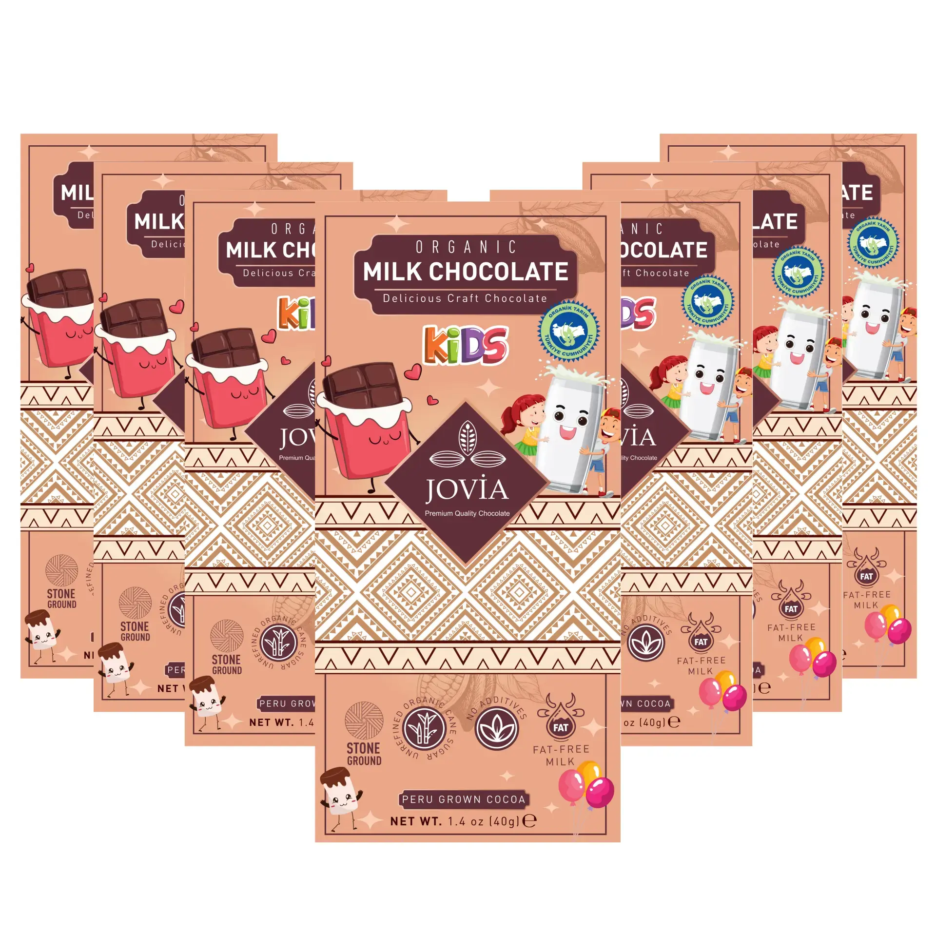 7'li Organik Sütlü Çikolata ( Çocuk)